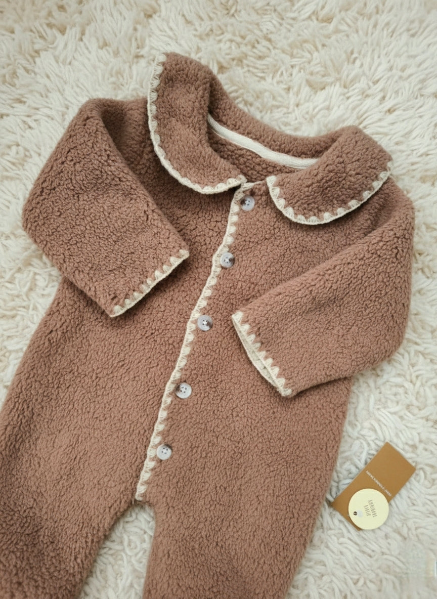 Топъл ромпър - кафяв✨