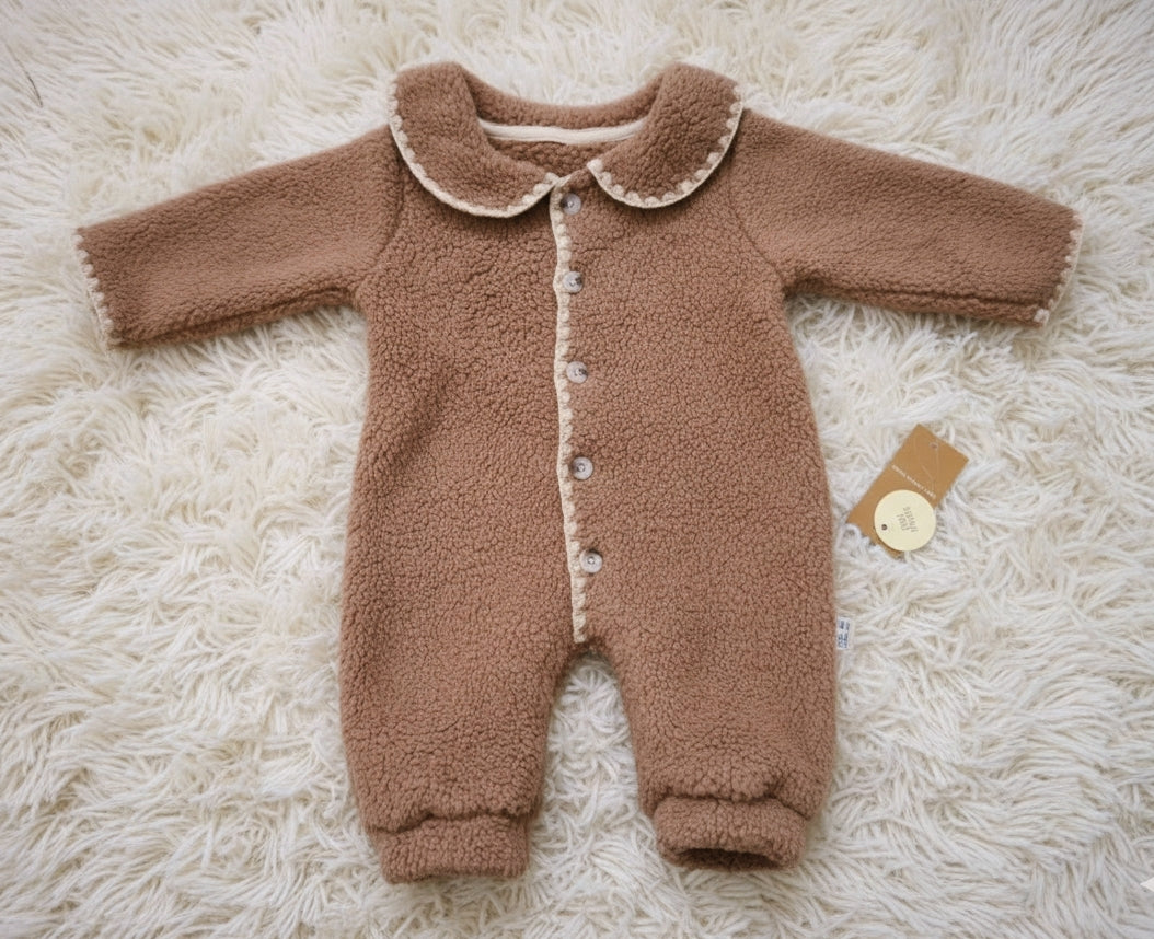 Топъл ромпър - кафяв✨