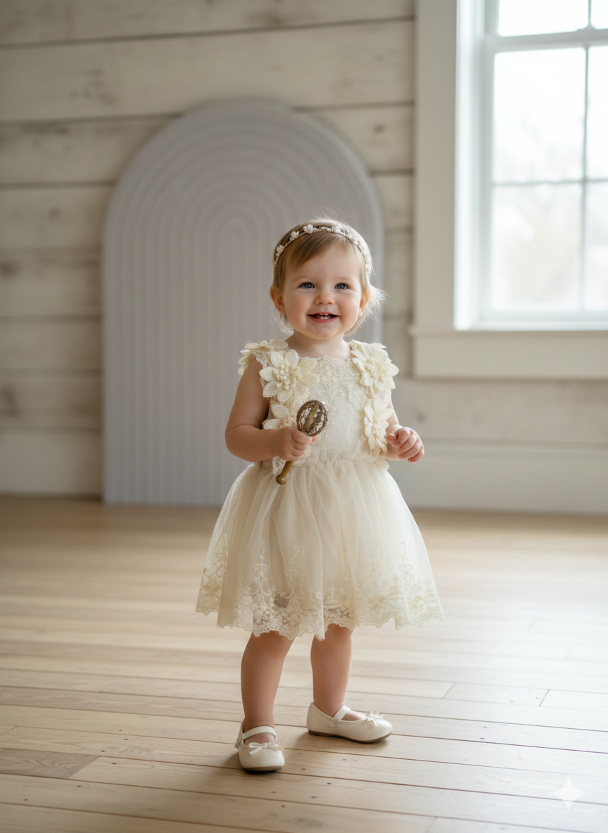 ✨Стилна рокля с нежна бродерия✨