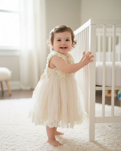 ✨Стилна рокля с нежна бродерия✨