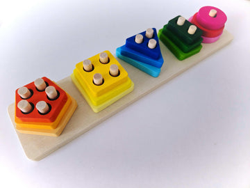 Дървена игра - Сортирай формите