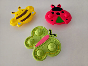 3 бр. силиконови въртящи играчки/ pop- it✨