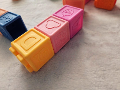 Игра с гумени блокчета- 16 бр.🖐️