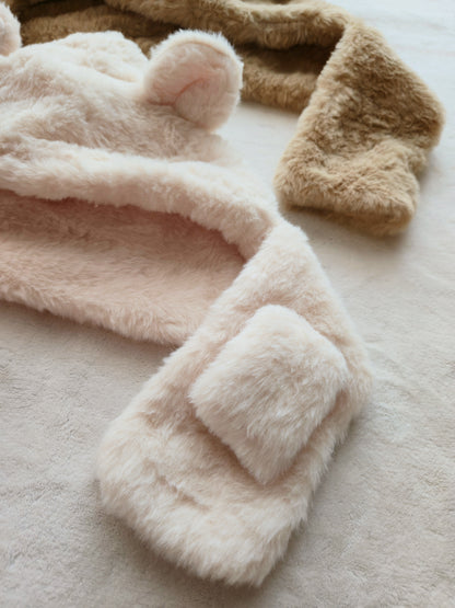 Пухкава зимна шапка/шал❄️