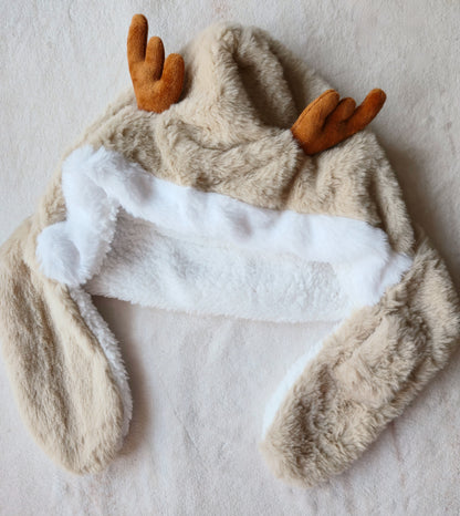 Зимна шапка с рогца❄️