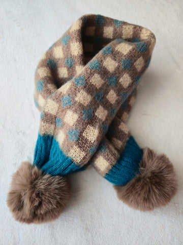 Шал с пухчета❄️