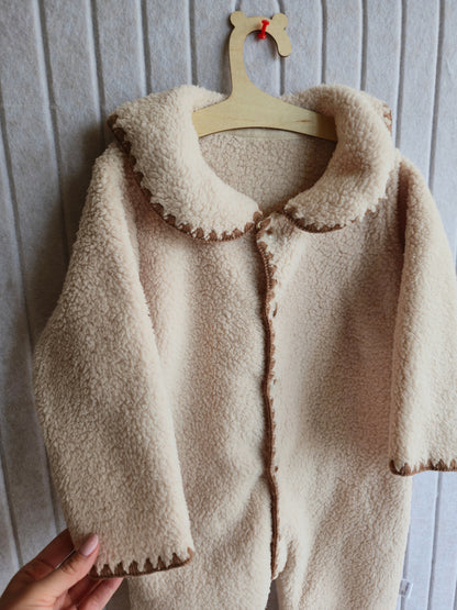 Топъл ромпър - светло-бежаво✨