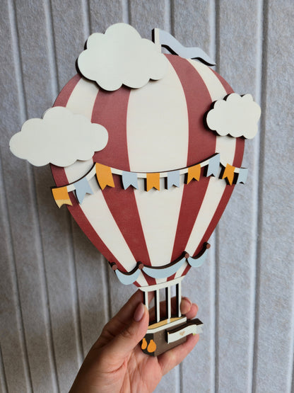 3 бр. дървени декорации - балони🎈