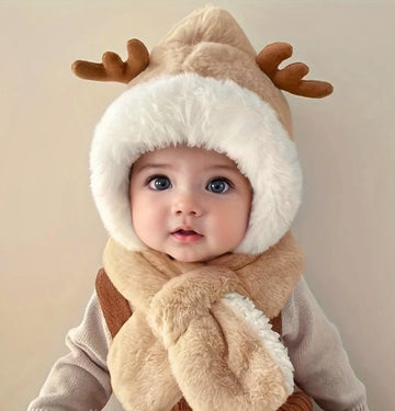 Зимна шапка с рогца❄️